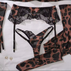Sofia™ | Ensemble Lingerie Leopard Allure (5 pièces)