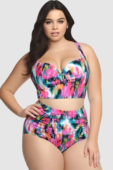 Louna™ | Bikini taille plus extensible avec contrôle du ventre
