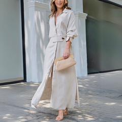 Kathleen™ | Robe maxi élégante à encolure en V