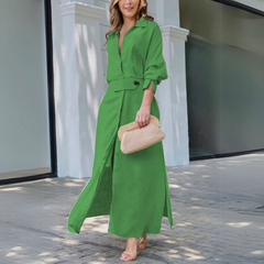 Kathleen™ | Robe maxi élégante à encolure en V
