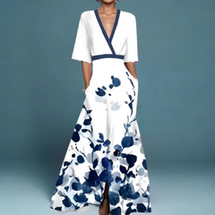 Michelle™ - Robe portefeuille à motif floral élégante