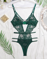 Jade™ | Teddy en dentelle élégante avec détails en forme de cœur