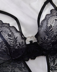 Jade™ | Teddy en dentelle élégante avec détails en forme de cœur