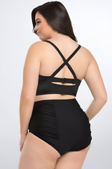 Louna™ | Bikini taille plus extensible avec contrôle du ventre