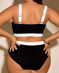 Lely™ | Bikini Taille Plus Élastique Contrôle du Ventre