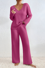 Amaris™ | Ensemble de salon tricoté doux à côtes