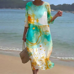 Keely | Robe à fleurs au coucher du soleil