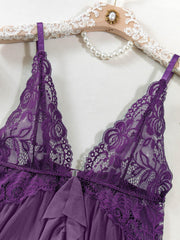 Nina™ | Ensemble de Nuisette en Dentelle Transparente