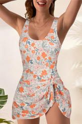 Noëlla™ | Robe de Bain Élégante avec Détail de Nœud et Contrôle du Ventre