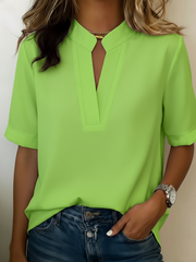 Élise | Blouse Élégante au Col Raffiné