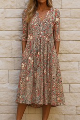 Harlow | Robe élégante à encolure en V