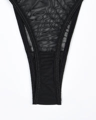 Eline™ | Ensemble de Lingerie en Mesh Transparent 4 Pièces