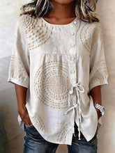 Célestine | Top Casual Brodé Élégant