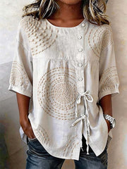 Célestine | Top Casual Brodé Élégant