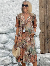 Sofia | Robe midi élégante à fleurs
