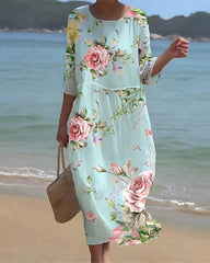 Keely | Robe à fleurs au coucher du soleil