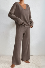 Amaris™ | Ensemble de salon tricoté doux à côtes