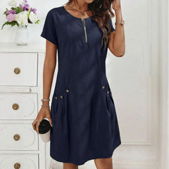 Karen™ | Robe féminine élégante avec fermeture éclair