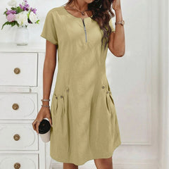 Karen™ | Robe féminine élégante avec fermeture éclair