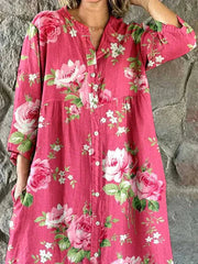 Maddie | Robe florale artistique