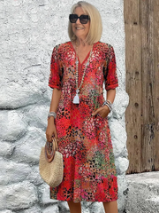 Sofia | Robe midi élégante à fleurs