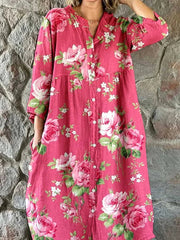 Maddie | Robe florale artistique