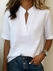 Élise | Blouse Élégante au Col Raffiné