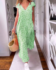 Glaiza | Robe maxi à encolure en V